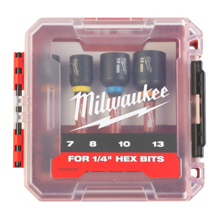 Magnetische Shockwave Impact Duty Nut Driver Set 4 stuks