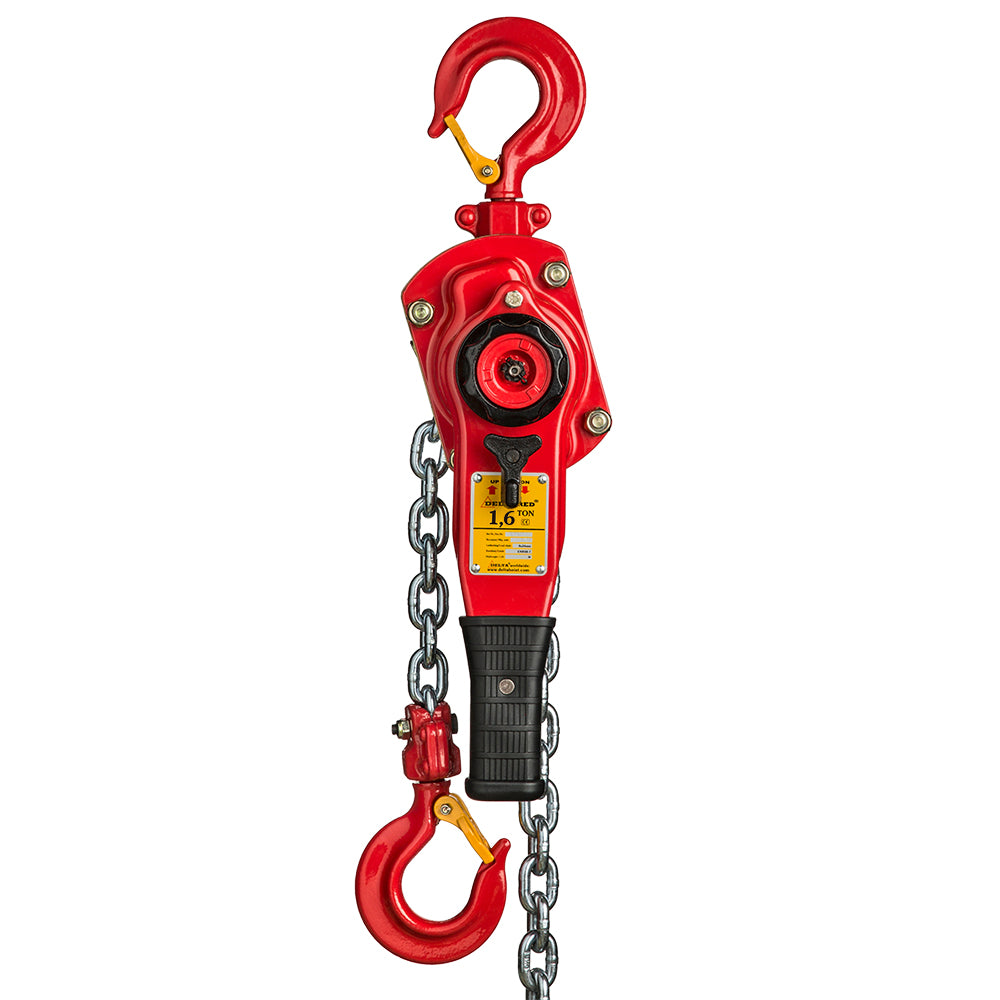 DELTA RED Premium rateltakel 1.6 ton met overlastbeveiliging