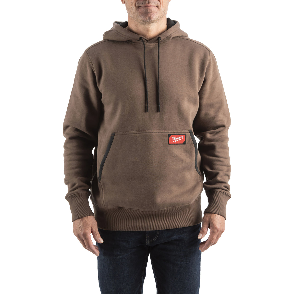 Work hoodie midweight bruin XL - 1 stuk