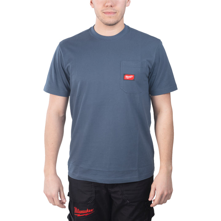 Work T-shirt blauw L - 1 stuk