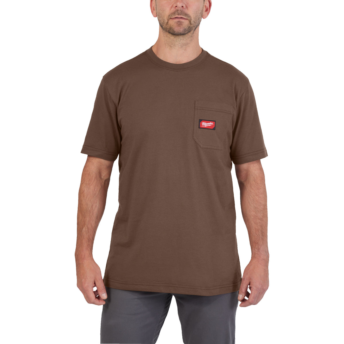 Work T-shirt bruin L - 1 stuk