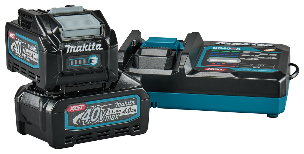 Makita startset XGT DC40RA/2xBL4040